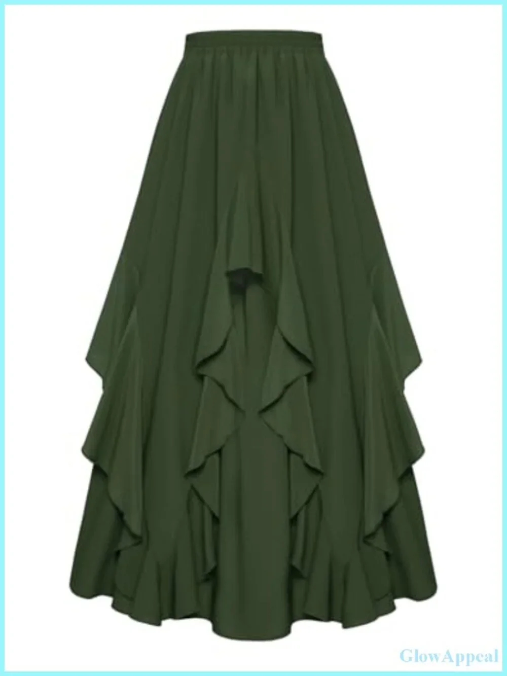 Women's Flowy Maxi Skirt with Pockets A-Line Chiffon Renaissance